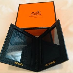 Hermes double picture leather travel frame